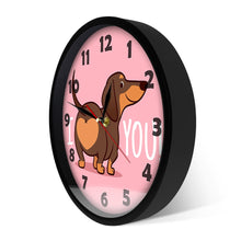 Load image into Gallery viewer, I Love You Dachshund Wall Clock-Home Decor-Dachshund, Dogs, Home Decor, Wall Clock-9