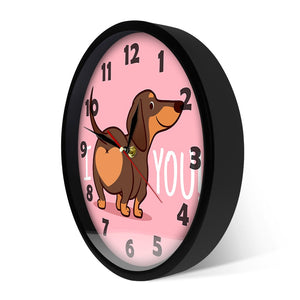 I Love You Dachshund Wall Clock-Home Decor-Dachshund, Dogs, Home Decor, Wall Clock-9
