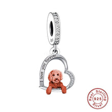 Load image into Gallery viewer, I Love You Forever Beagle Silver Jewelry Pendant-Dog Themed Jewellery-Beagle, Dogs, Jewellery, Pendant-11