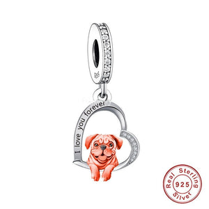 I Love You Forever Boston Terrier Silver Jewelry Pendant-Dog Themed Jewellery-Boston Terrier, Dogs, Jewellery, Pendant-13