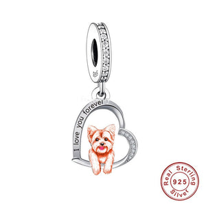 I Love You Forever Boston Terrier Silver Jewelry Pendant-Dog Themed Jewellery-Boston Terrier, Dogs, Jewellery, Pendant-16