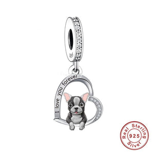 I Love You Forever Boston Terrier Silver Jewelry Pendant-Dog Themed Jewellery-Boston Terrier, Dogs, Jewellery, Pendant-19
