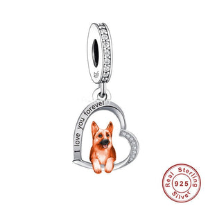 I Love You Forever Boxer Silver Jewelry Pendant-Dog Themed Jewellery-Boxer, Dogs, Jewellery, Pendant-9