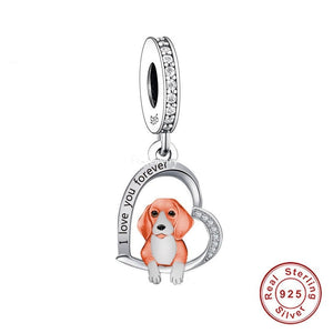 I Love You Forever Labrador Silver Jewelry Pendant-Dog Themed Jewellery-Chocolate Labrador, Dogs, Jewellery, Labrador, Pendant-4