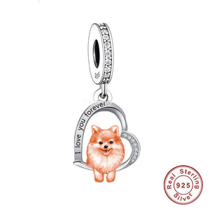 I Love You Forever Pomeranian Silver Jewelry Pendant-Dog Themed Jewellery-Dogs, Jewellery, Pendant, Pomeranian-19