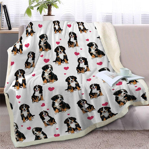 Infinite Bernese Mountain Dog Love Warm Blanket - Series 1Home DecorBernese Mountain DogMedium