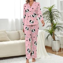 Load image into Gallery viewer, Infinite Boston Terrier Love Pajamas Set for Women-Apparel-Apparel, Boston Terrier, Dogs, Pajamas-5