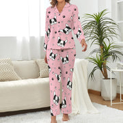 Infinite Boston Terrier Love Pajamas Set for Women-Apparel-Apparel, Boston Terrier, Dogs, Pajamas-5