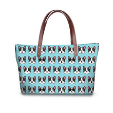 Load image into Gallery viewer, Image of a boston terrer bag in infinite Boston Terrier design