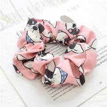 Load image into Gallery viewer, Infinite Boston Terrier Love Womens ScrunchiesAccessoriesPink