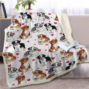 Infinite Bull Terrier Love Warm Blanket - Series 1Home DecorAustralian ShepherdMedium