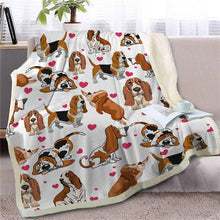Load image into Gallery viewer, Infinite Bull Terrier Love Warm Blanket - Series 1Home DecorBasset HoundMedium