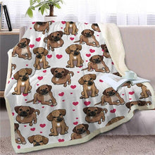 Load image into Gallery viewer, Infinite Bull Terrier Love Warm Blanket - Series 1Home DecorBlack Mouth CurMedium