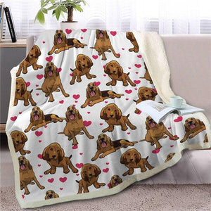Infinite Bull Terrier Love Warm Blanket - Series 1Home DecorBloodhoundMedium