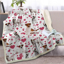 Load image into Gallery viewer, Infinite Bull Terrier Love Warm Blanket - Series 1Home DecorJack Russell TerrierMedium