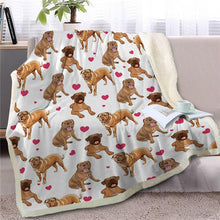 Load image into Gallery viewer, Infinite Bull Terrier Love Warm Blanket - Series 1Home DecorMastiffMedium