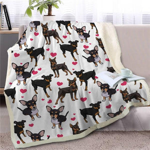 Infinite Bull Terrier Love Warm Blanket - Series 1Home DecorMiniature PinscherMedium