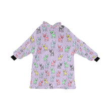 Load image into Gallery viewer, image of a lavender chihuahua blanket hoodie for kids 