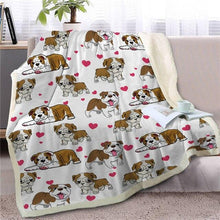 Load image into Gallery viewer, Infinite English Bulldog Love Warm Blanket - Series 1Home Decor