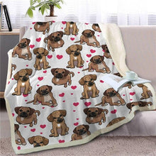 Load image into Gallery viewer, Infinite English Bulldog Love Warm Blanket - Series 1Home DecorBlack Mouth CurMedium