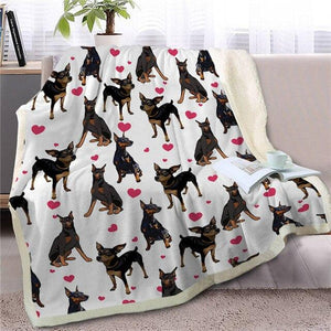 Infinite English Bulldog Love Warm Blanket - Series 1Home DecorDobermanMedium