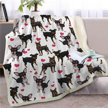 Load image into Gallery viewer, Infinite English Bulldog Love Warm Blanket - Series 1Home DecorMiniature PinscherMedium