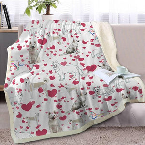 Infinite English Bulldog Love Warm Blanket - Series 1Home DecorSamoyedMedium
