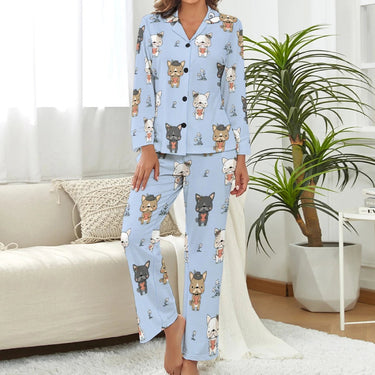 Infinite French Bulldog Love Pajamas Set for Women 4 Colors