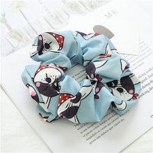 Load image into Gallery viewer, Infinite French Bulldog Love Womens ScrunchiesAccessoriesBlue