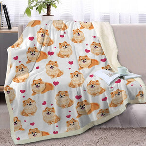 Infinite Papillon Love Warm Blanket - Series 1-Home Decor-Blankets, Dogs, Home Decor, Papillon-Pomeranian-Medium-10