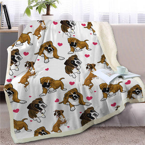 Infinite Papillon Love Warm Blanket - Series 1-Home Decor-Blankets, Dogs, Home Decor, Papillon-Boxer-Medium-16