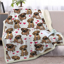 Load image into Gallery viewer, Infinite Papillon Love Warm Blanket - Series 1-Home Decor-Blankets, Dogs, Home Decor, Papillon-Black Mouth Cur-Medium-23