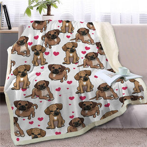 Infinite Papillon Love Warm Blanket - Series 1-Home Decor-Blankets, Dogs, Home Decor, Papillon-Black Mouth Cur-Medium-23