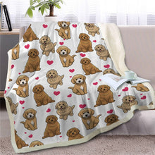 Load image into Gallery viewer, Infinite Papillon Love Warm Blanket - Series 1-Home Decor-Blankets, Dogs, Home Decor, Papillon-Goldendoodle-Medium-25