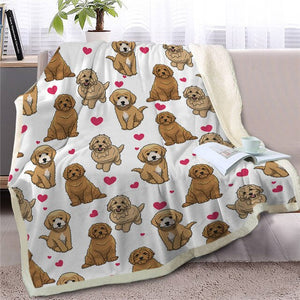 Infinite Papillon Love Warm Blanket - Series 1-Home Decor-Blankets, Dogs, Home Decor, Papillon-Goldendoodle-Medium-25