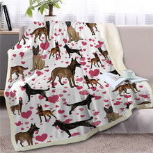 Load image into Gallery viewer, Infinite Papillon Love Warm Blanket - Series 1-Home Decor-Blankets, Dogs, Home Decor, Papillon-Belgian Malonis-Medium-26