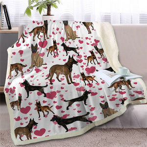 Infinite Papillon Love Warm Blanket - Series 1-Home Decor-Blankets, Dogs, Home Decor, Papillon-Belgian Malonis-Medium-26