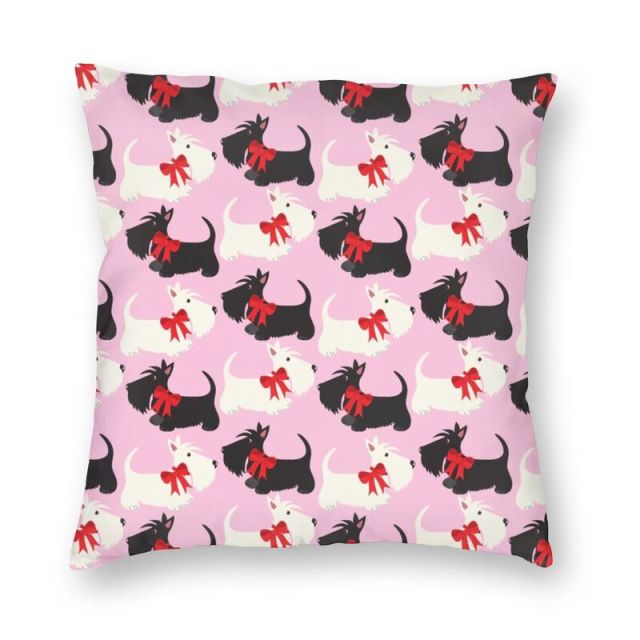 Infinite Scottish Terrier Love Cushion Cover-Home Decor-Cushion Cover, Dogs, Home Decor, Scottish Terrier-Medium-1