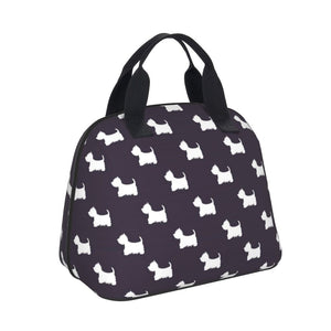 Image of West Highland Terrier bag in the cutest infinite West Highland Terriers design