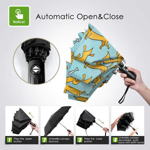 It’s Raining Dachshunds Automatic Umbrellas-Accessories-Accessories, Dachshund, Dogs, Umbrella-13