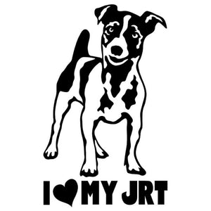 I Love My Jack Russell Terrier Vinyl Car Stickers-Car Accessories-Car Accessories, Car Sticker, Dogs, Jack Russell Terrier-Black-1 pc-3