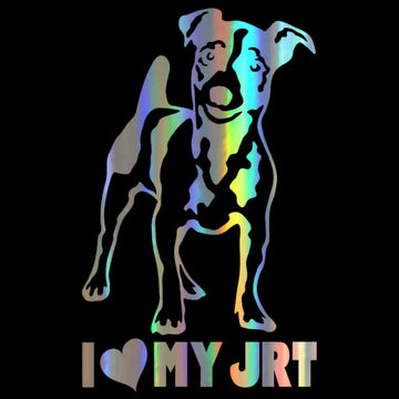 Jack Russell Terrier Car Sticker Reflective Rainbow 360x
