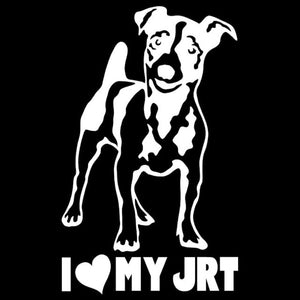 I Love My Jack Russell Terrier Vinyl Car Stickers-Car Accessories-Car Accessories, Car Sticker, Dogs, Jack Russell Terrier-White-1 pc-2