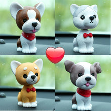 Load image into Gallery viewer, Image of four dog bobbleheads inside a car