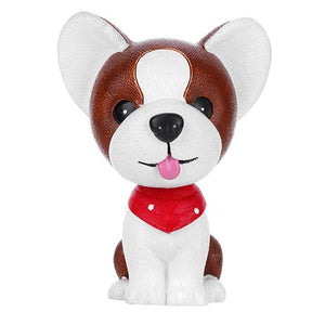 Image of a jack russell terrier bobblehead on a white background