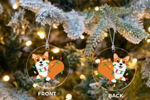 Load image into Gallery viewer, Joyful Corgi Christmas Tree Ornaments - 9 Designs-Christmas Ornament-Christmas, Corgi, Dogs-11