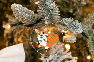 Joyful Corgi Christmas Tree Ornaments - 9 Designs-Christmas Ornament-Christmas, Corgi, Dogs-12