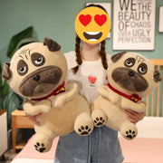 Judgy Eyed Pug Stuffed Animal Plush Toy (XS to Giant Size)-Soft Toy-Dogs, Home Decor, Huggable Stuffed Animals, Pug, Soft Toy, Stuffed Animal-5