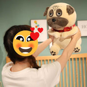 Judgy Eyed Pug Stuffed Animal Plush Toy (XS to Giant Size)-Soft Toy-Dogs, Home Decor, Huggable Stuffed Animals, Pug, Soft Toy, Stuffed Animal-6