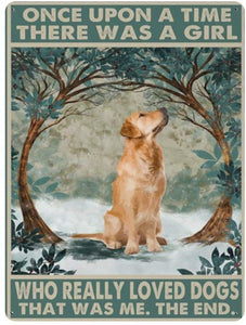 Just A Girl who Loves Labradors Tin Poster-Home Decor-Dogs, Home Decor, Labrador, Poster-5